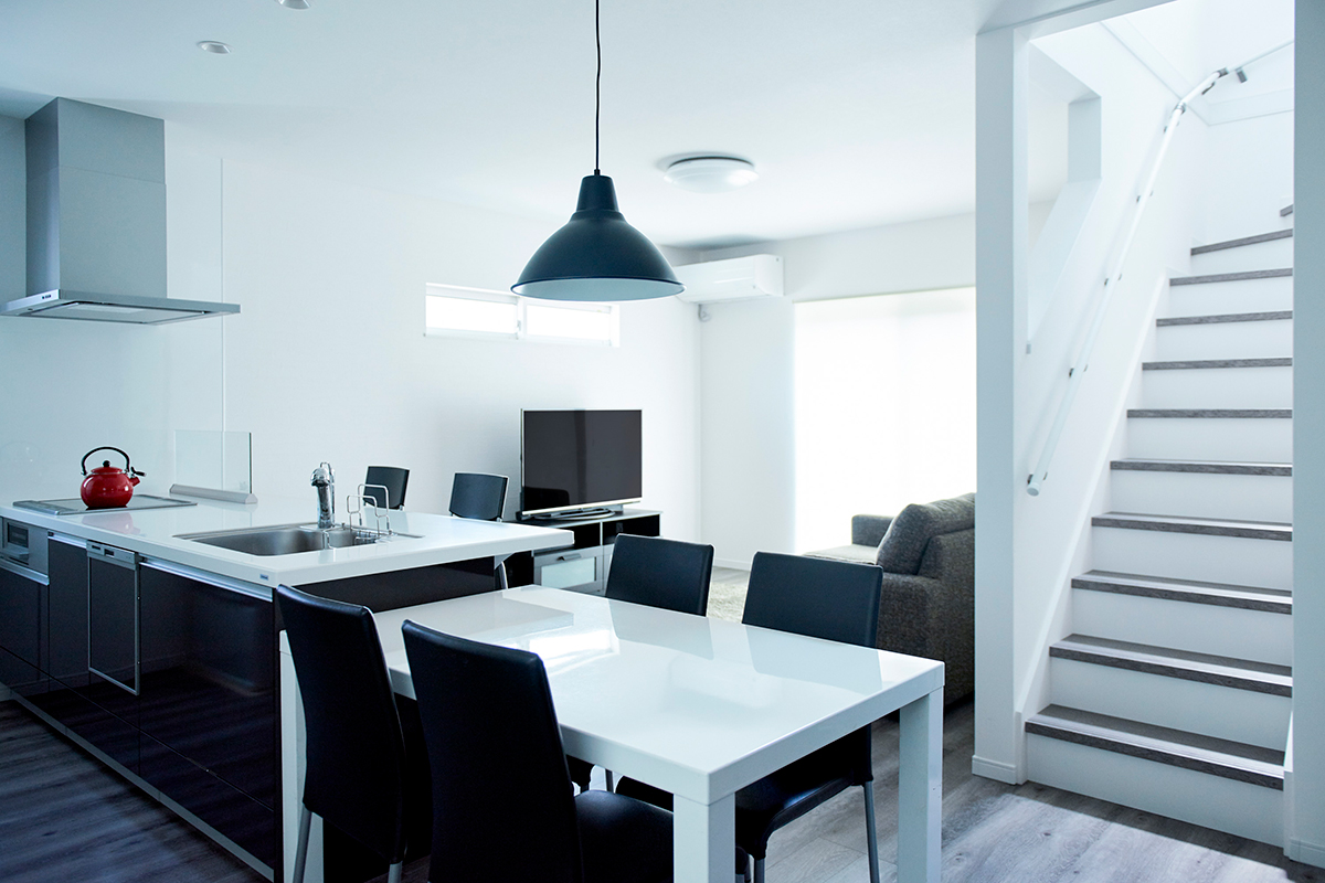 陽光たっぷりの明るい家