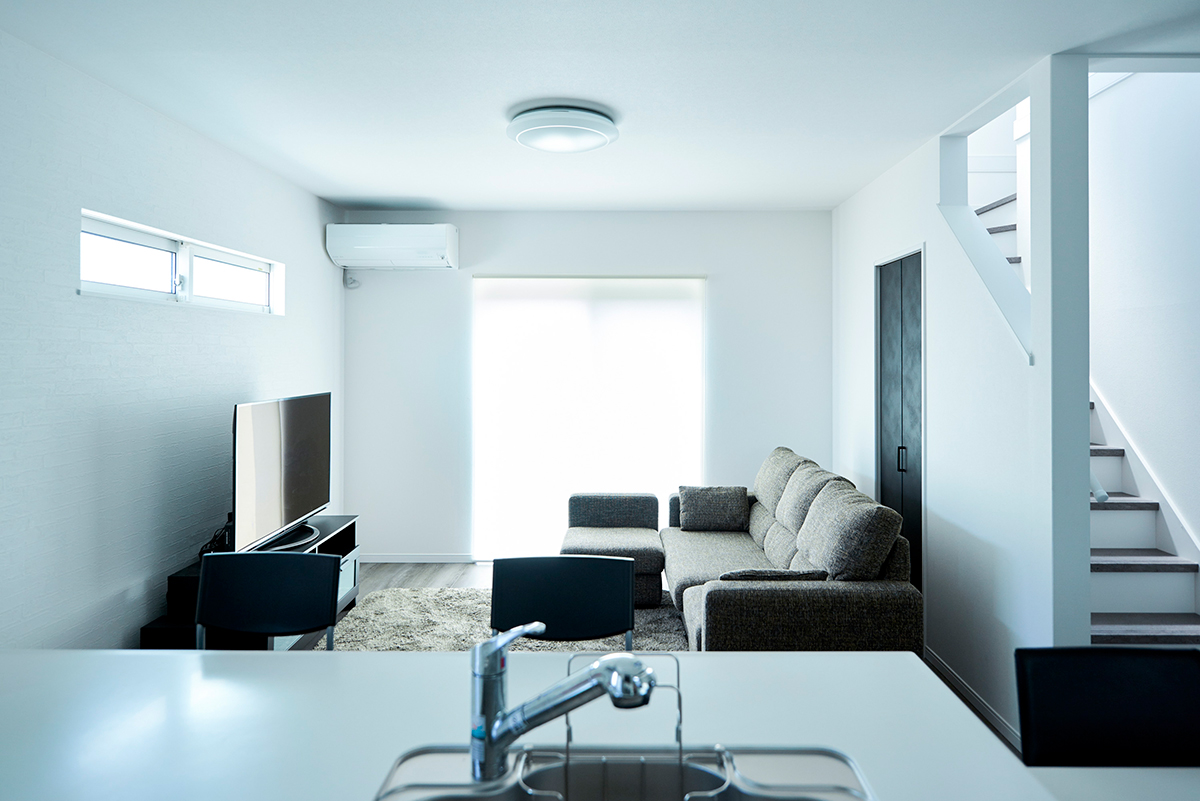 陽光たっぷりの明るい家