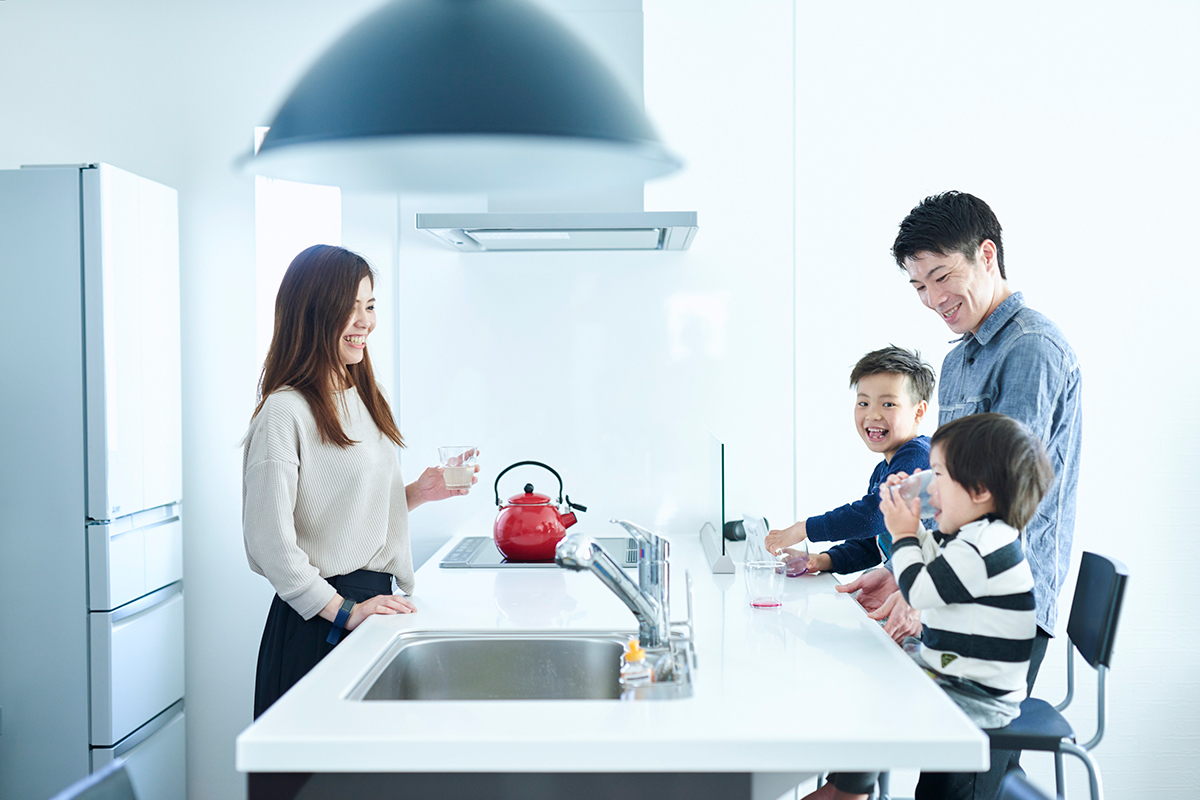 陽光たっぷりの明るい家