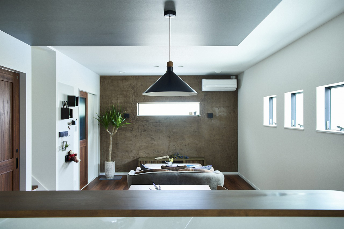 素材感と個性が調和する、デザインハウス