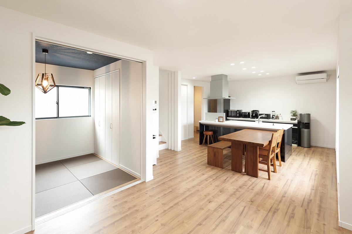 インナーガレージが自慢の家