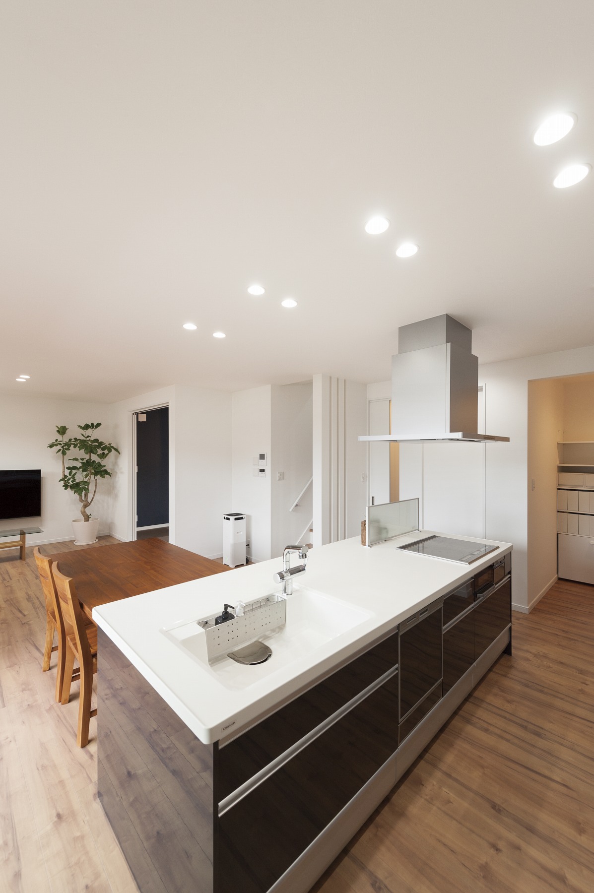 インナーガレージが自慢の家