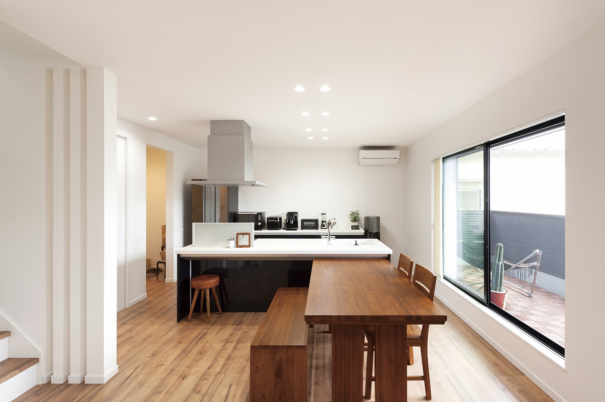 インナーガレージが自慢の家