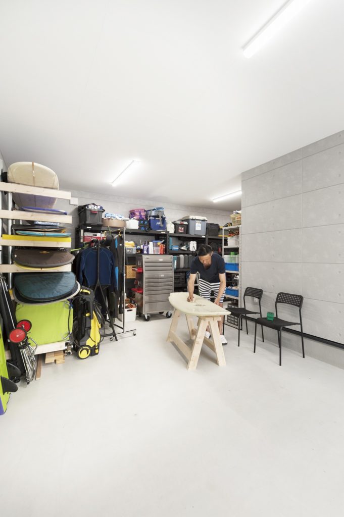 インナーガレージが自慢の家